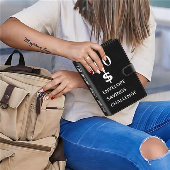 100 Envelop Money saving challenge Binder sheet New and shiny Envelops - Picture 7 of 8